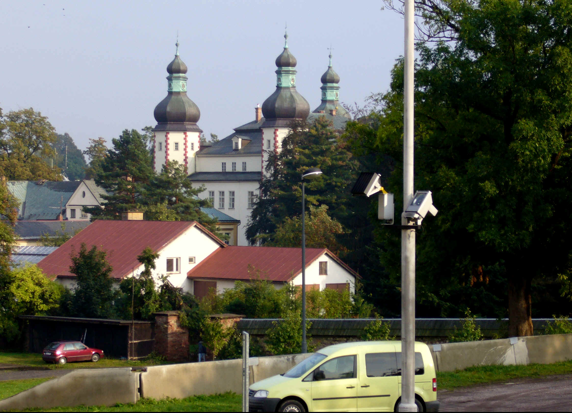 Vrchlabi Blick aufs Schloss